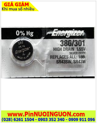 Renata 386 _Pin SR43W; Pin đồng hồ 1.55v Silver Oxide Renata 386 _Pin SR43W